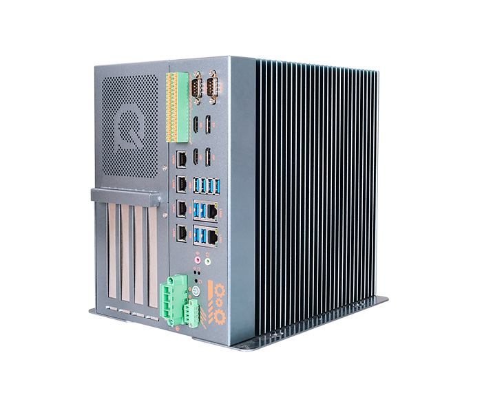12/13代台式機  多網帶POE 多串口可以選  帶四擴展位精东视频下载主機 （Q-BOX-A1 四擴展）